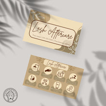 Load image into Gallery viewer, Boho Lash Aftercare Card Canva Template