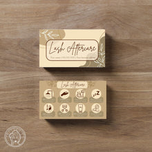 Load image into Gallery viewer, Boho Lash Aftercare Card Canva Template
